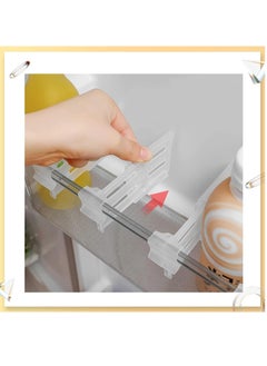 RATSAW 8Pcs Fridge Divider Refrigerator Door Organizer Drawer Adjustable Separators  - Image 2