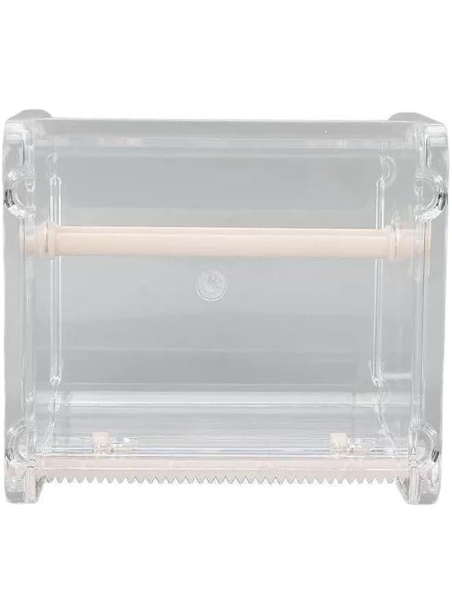 Generic Transparent Visible Packaging Tape Dispenser Cutter Roll Tape Holder Organizer Desktop Office Tape Holder DIY Sticker Roll Tape Cutter Holder Storage Tape, Adhesives and Fasteners, Tape Dispensers - Image 1