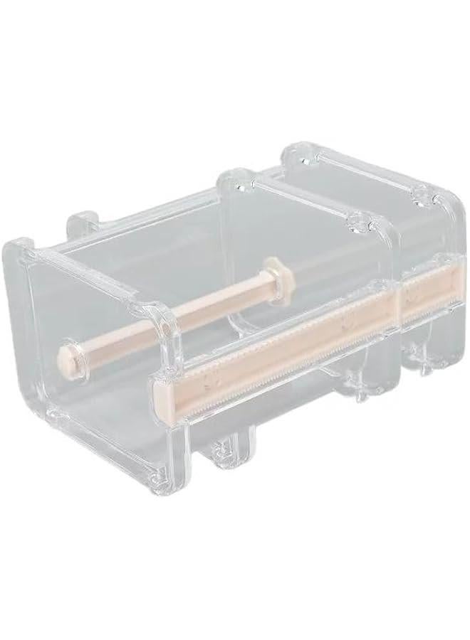 Generic Transparent Visible Packaging Tape Dispenser Cutter Roll Tape Holder Organizer Desktop Office Tape Holder DIY Sticker Roll Tape Cutter Holder Storage Tape, Adhesives and Fasteners, Tape Dispensers - Image 3