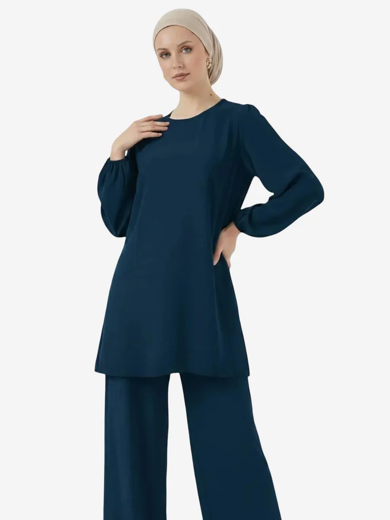 BIG DART BDART Tunic & Wide Leg Pants Two-Piece Coord Set