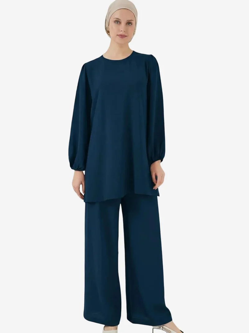 BIG DART BDART Tunic & Wide Leg Pants Two-Piece Coord Set