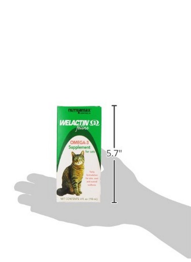Nutramax Laboratories Nutramax Welactin Omega-3 Fish Oil Skin and Coat Health Supplement Liquid for Cats - 4 Ounce  - Image 3