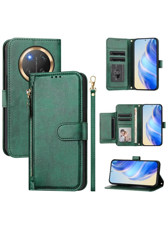 S-TOP Case For Honor X9c Global Multi-Card Slots Zipper Wallet Leather Phone Case - Image 1