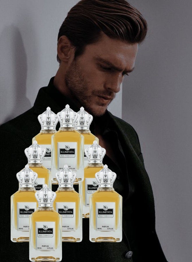 BL 9 Pieces illimitata Red Tobacco Perfume 100ML - Image 1