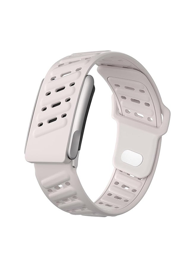 O Ozone Silicone Sport Replacement Band For WHOOP 5.0, One, Peak, and Life Fitness Tracker – Breathable, Durable & Comfortable | Not for Whoop Gen 4- Beige - Image 1