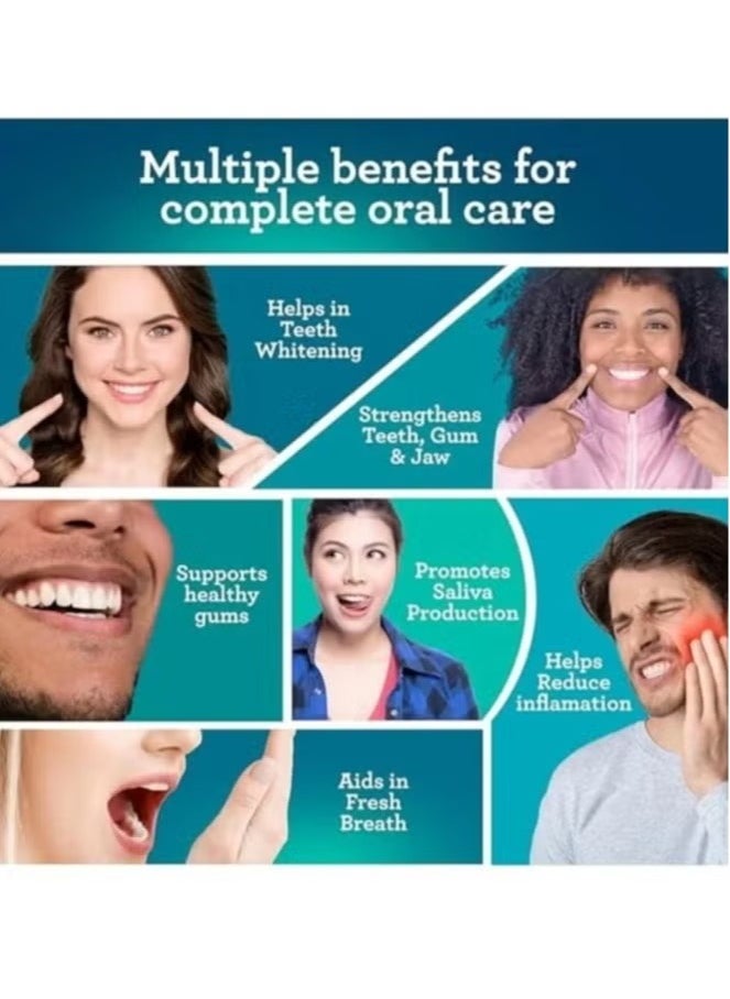 GuruNanda GuruNanda Oil Pulling 8 Fl.Oz with Coconut & Peppermint Oil with Tongue Scraper Inside the Box - Natural, Alcohol Free Mouthwash to Help With Fresh Breath, Teeth Whitening and Healthier Teeth & Gums  - Image 3