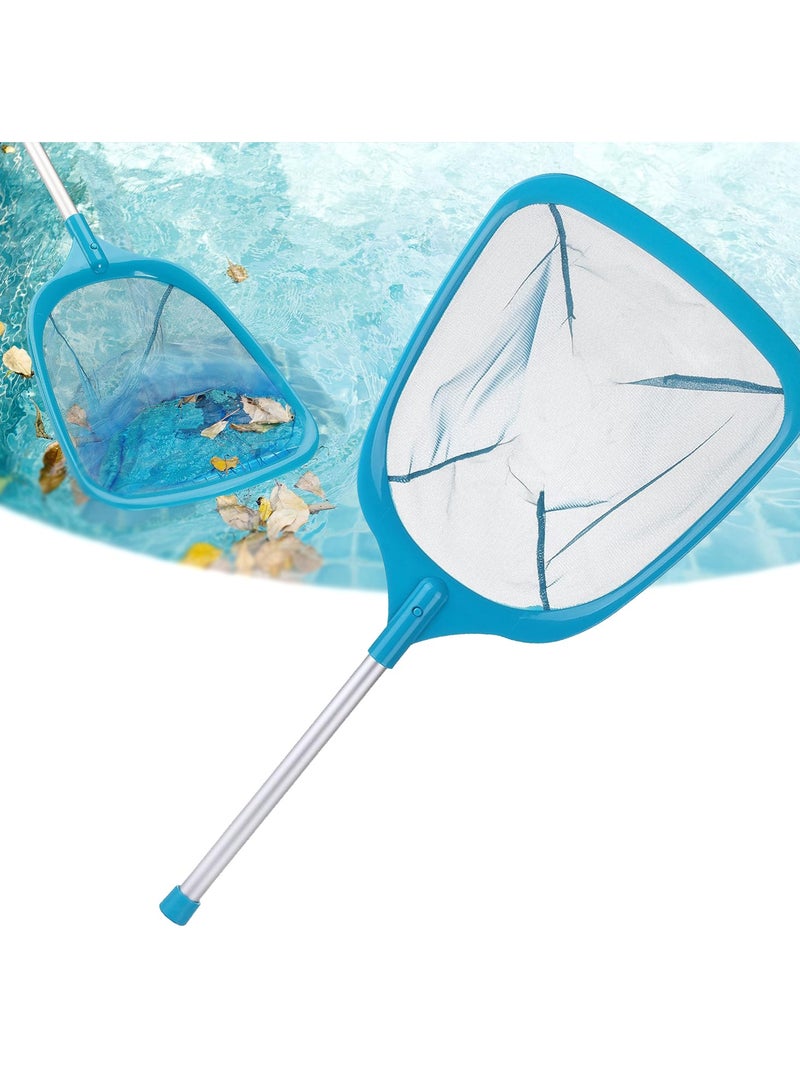 SYOSI شبكة مسح بركة مع عمود 25" شبكة مسح حوض ساخن شبكة مسح أوراق مع عمود شبكة مسح بركة شبكة بركة مع عمود شبكة مسح بركة مع عمود شبكات بركة للتنظيف مع عمود - Image 1