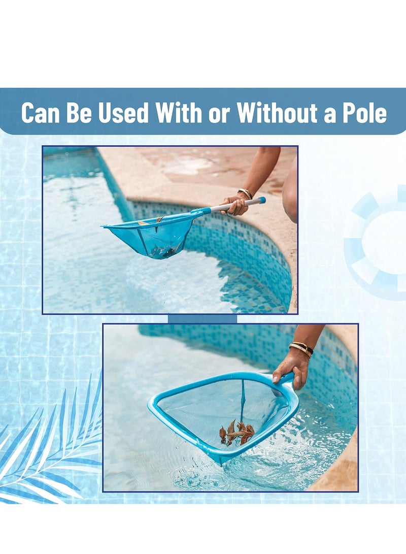 SYOSI شبكة مسح بركة مع عمود 25" شبكة مسح حوض ساخن شبكة مسح أوراق مع عمود شبكة مسح بركة شبكة بركة مع عمود شبكة مسح بركة مع عمود شبكات بركة للتنظيف مع عمود - Image 4