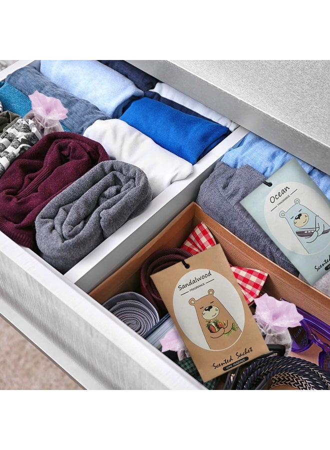 Liffly 14 Packs Scented Sachets For Drawers And Closets Lavender Rose Jasmine Ocean Vanilla Sandalwood Gardenia 7 Scent  - Image 3