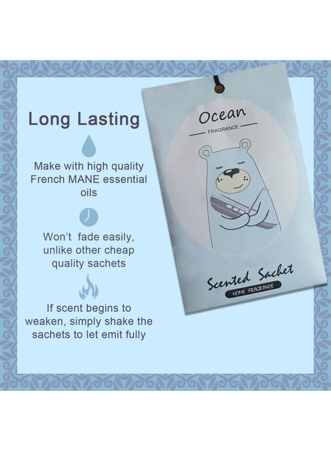 Liffly 14 Packs Scented Sachets For Drawers And Closets Lavender Rose Jasmine Ocean Vanilla Sandalwood Gardenia 7 Scent  - Image 2