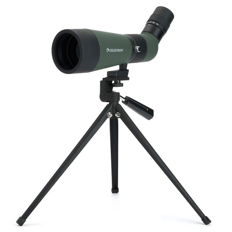 Celestron Land Scout 12-36 X 60mm Spotting Scope with Table-Top Tripod and Smartphone Adapter (Green) - Image 2