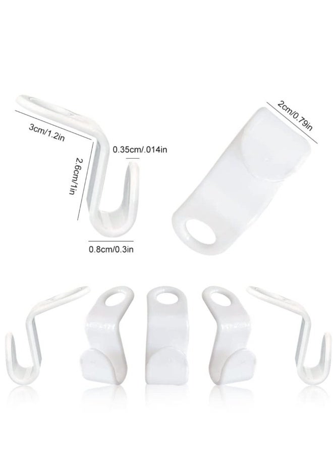 Hanger Connector Hooks, 72 Piece Cascading Hanger Hooks Hanger Extension Clips Heavy Duty Space Saving Cascading Hanger Hooks Plastic Hooks for Wardrobes, Storage Cabinets