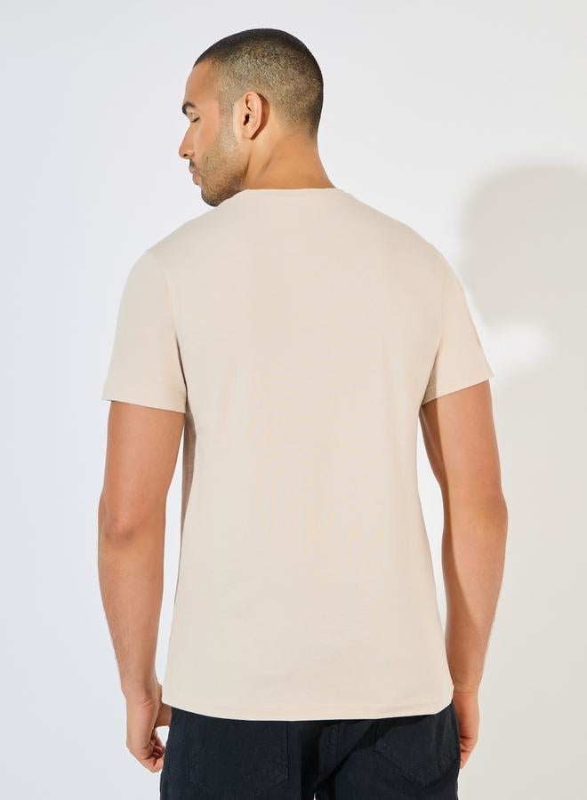 ستايلي تيشيرت جيرسيه بقصة عادية واكمام قصيرة - Image 4