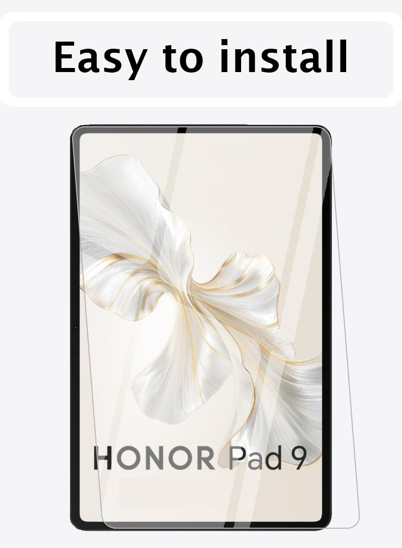 Theodor 2 Pack Screen Protector for Honor Pad 9 12.1 Inch 2023, 9H Hardness Tempered Glass, Bubble Free Easy Installation, Full Coverage And Anti Scratch Case Friendly- Clear - Image 3