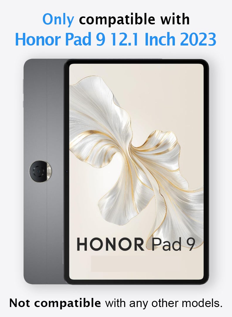 Theodor 2 Pack Screen Protector for Honor Pad 9 12.1 Inch 2023, 9H Hardness Tempered Glass, Bubble Free Easy Installation, Full Coverage And Anti Scratch Case Friendly- Clear - Image 2