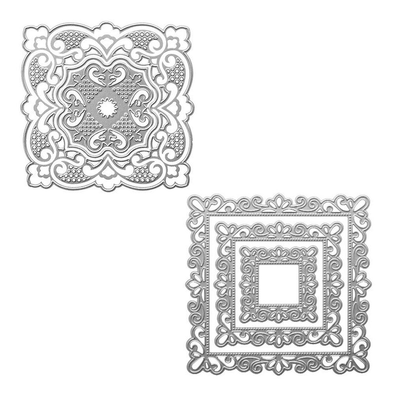 ABTOLS ABTOLS Metal Spring Die Cuts Big Flower in The Frame Embossing Stencil Cutting Dies for Card Making Scrapbooking Paper Craft Album Stamps DIY Dcor