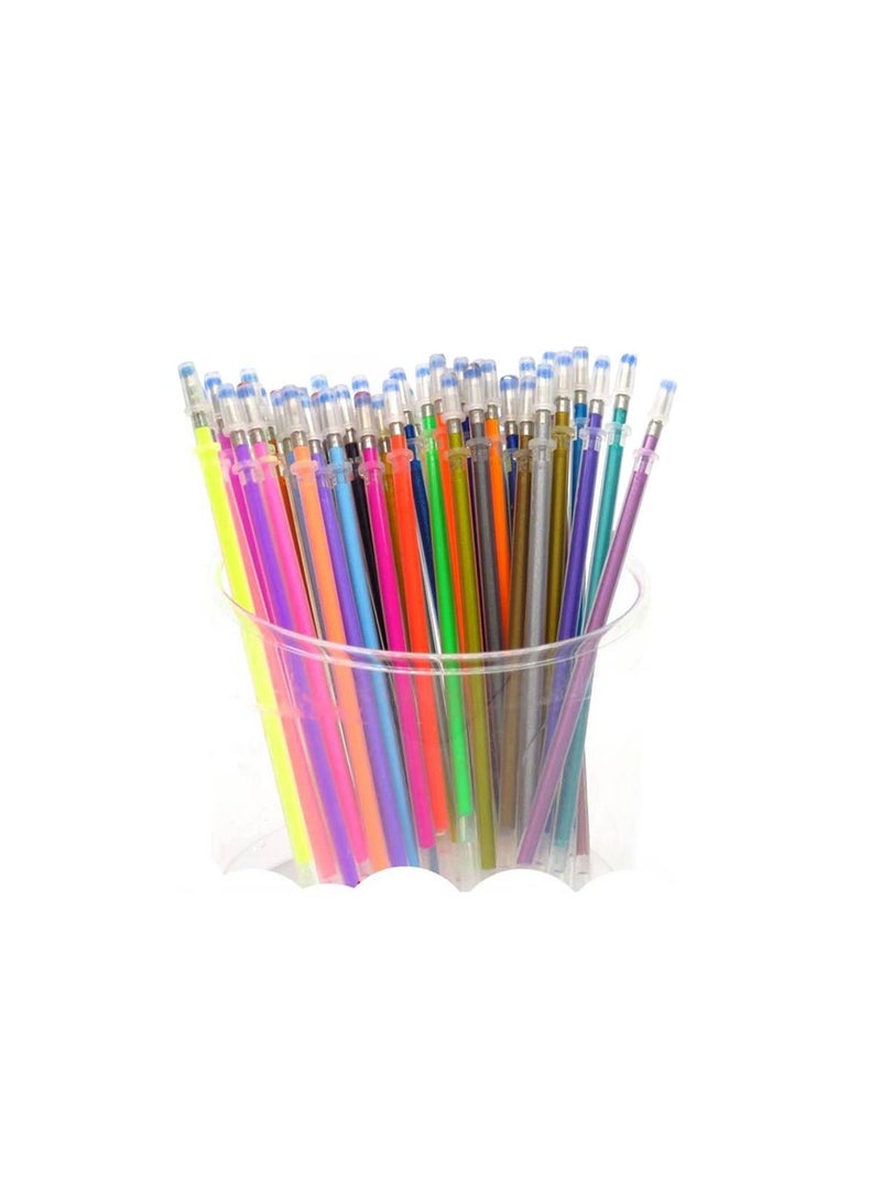 48 pcs/set Flash Ballpoint Gel Pen Highlighters Refill Color Full Shinning Refills For Adults Coloring Books Painting - Image 1