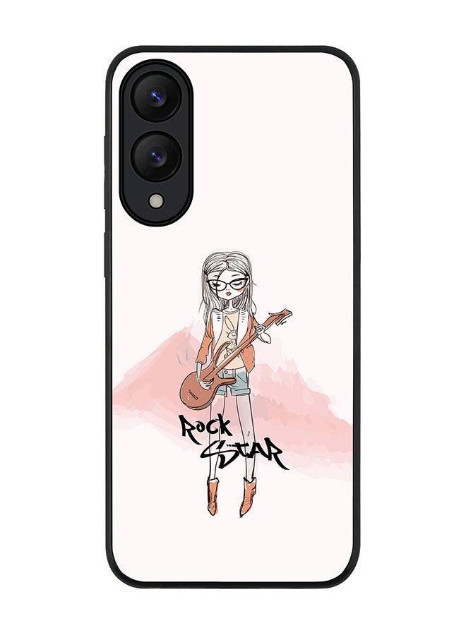 Stylizedd For Samsung Galaxy S25 Edge Case,Slim fit Camera Protection, Shockproof Thin Phone cover  - Rockstar Girl
