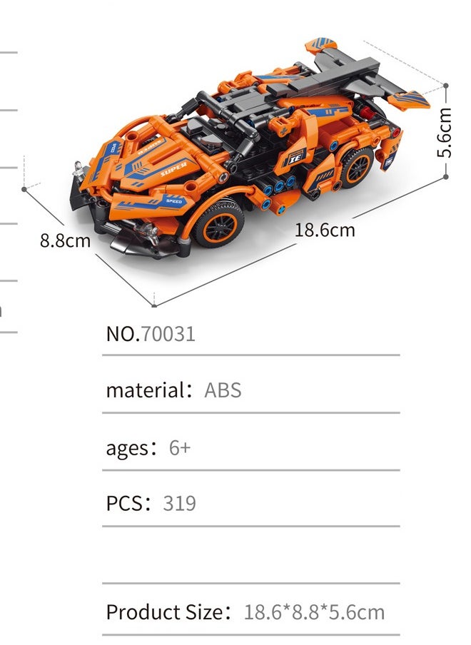 Generic 70031D remote control car model building toy set (319 Pieces) 6+Years  - Image 3