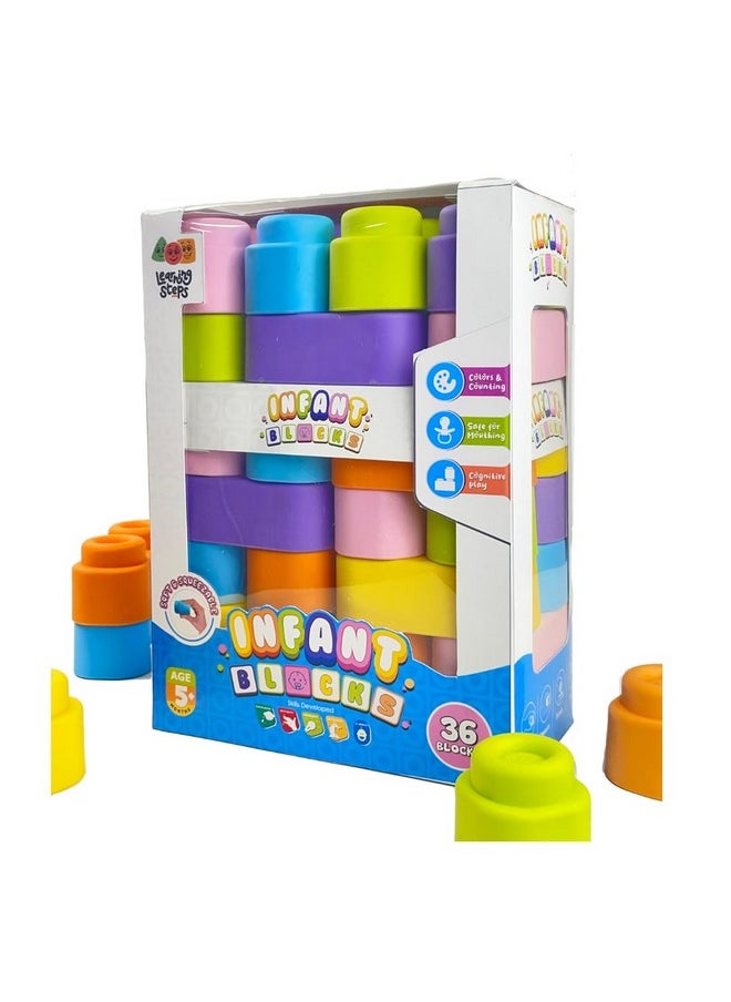 ZEPHYR Zephyr Learning Steps - Infant Blocks - Set - 4, Early Development, Block Sets, Colors and Counting, Premium Blocks, Stack Toy  - Image 1