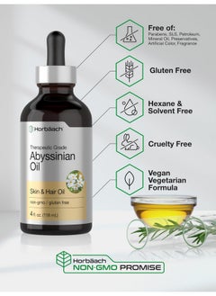 Horbäach Horbäach Abyssinian Oil | 4 fl oz | Hair and Skin Oil | Paraben, SLS and Fragrance Free | from Crambe Abyssinica Seed  - Image 5