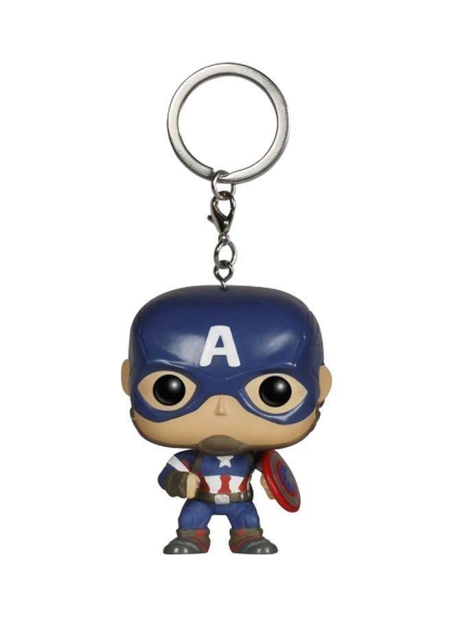 Pop! Avengers Captian America Action Vinyl Figure Pendant Toy Keychain 5x7.5x3.5cm - Image 1