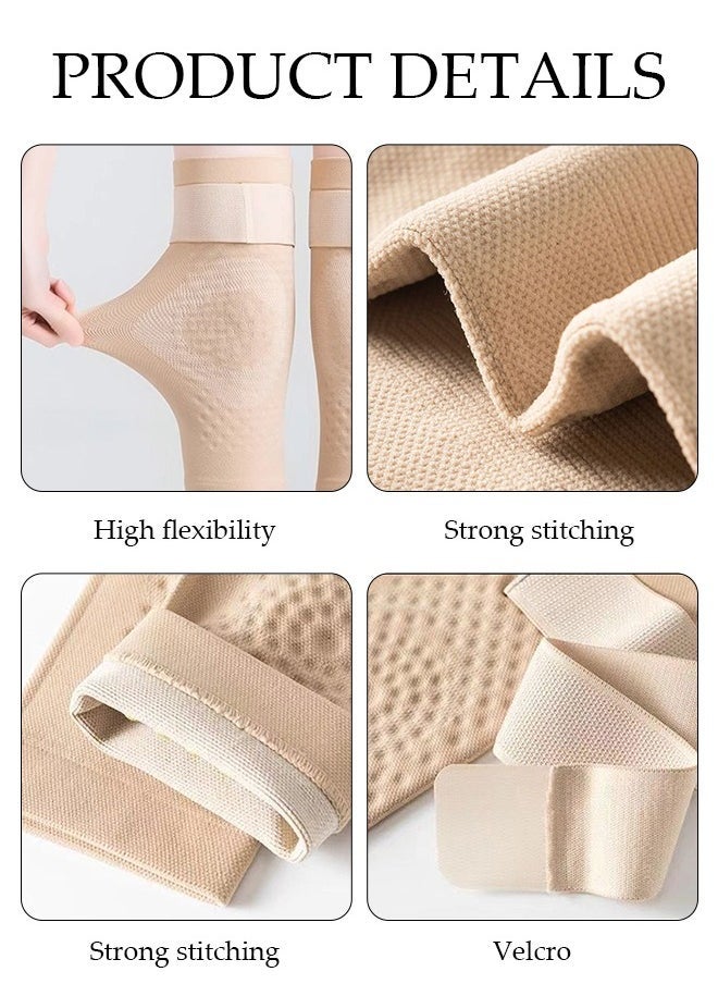 2PCS Self-Heating Knee Pads for Men and Women Mugwort Acupressure Shaping Knee Sleeves Wormwood Self-Heating Knee Pads for Cold Legs Knee Pain Arthritis Pain Relief - Image 2