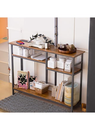 Console Table with 4 Layer Storage Shelves Entryway Side Table for Living Room Office Home 120*30*90cm - pzsku/ZC31055BDD53ACD52FEBBZ/45/1747028272/384f6cfe-015f-41d3-a423-d8d217ec8ed2