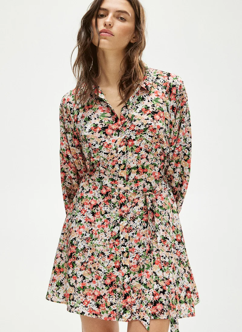 H&M Balloon-Sleeved Shirt Dress