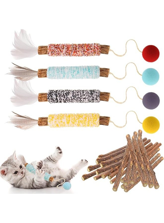20cm Catnip Toy Bite Rope, Interactive Cat Toy Interactive Cat Chewing Toys, Cat Toys Colorful Cat Catnip Rope Toys,Chew Teeth Cleaning Stress Release Catnip Cotton Rope Toy, 1 Pcs（color random) - Image 3