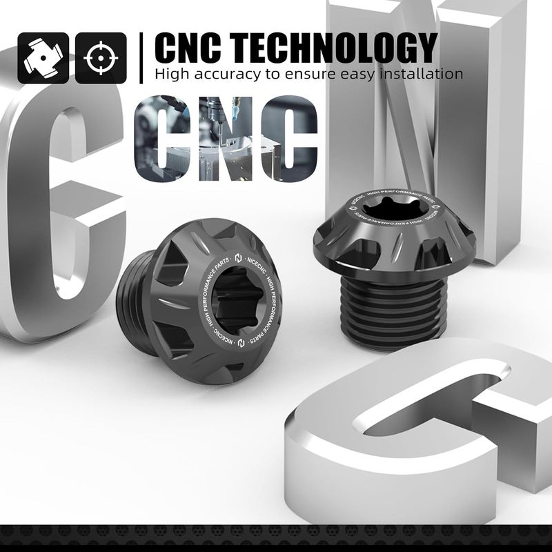 NICECNC Black Front Wheel Axle Lock Nut Bolt Accessories for Segway X160 X260 and Surron Light Bee X/S/L1E - Image 3
