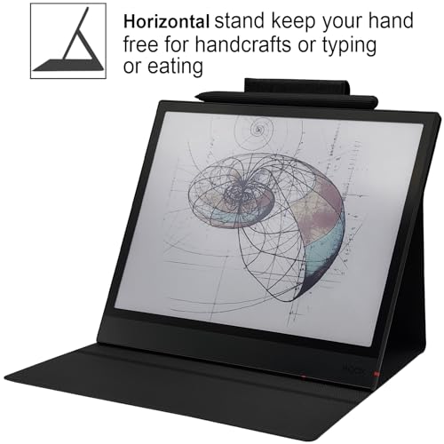 GOVTVA Magnetic Stand Case for Onyx Boox Tablet Note Air 5 C/Note Air 4 C/Note Air 3 C (2025/2024/2023 Released) Ultra-Thin Leather Cover with Magnetic Pen Buckle, Auto Sleep/Wake (Cloth Black) - Image 4