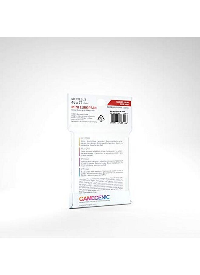 Gamegenic Prime Board Game Sleeves ; Pack Of 50 Extraclear Sleeves ;46 By 71 Mm Card Sleeves Optimized For Use With Mini European Card Games ; Premium Card Protection ; Ffg Ruby Color Code ; Made By Gamegenic  - Image 3