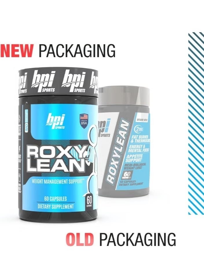 BPI Sports RoxyLean Advanced Fat Burner 60 Capsules – Appetite Control, Energy & Mental Focus Support for Men & Women - Image 2