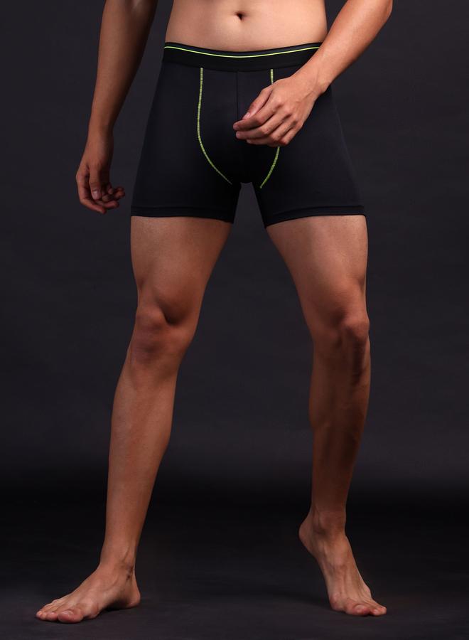 تكنوسبورت سراويل داخلية سوداء صلبة قابلة للتمدد بأربعة اتجاهات - Image 2