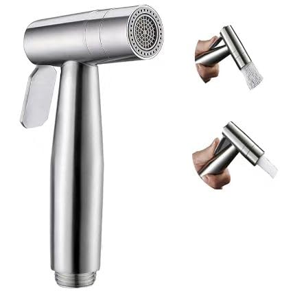 JIELUO Handheld Bidet Sprayer for Toilet Dual Mode Spray Head JetSoft Baby Cloth Diaper Sprayers Bide t for Toilet Stainless Steel Bathroom Hand Held Bide t Sprayer Head Only - Image 1