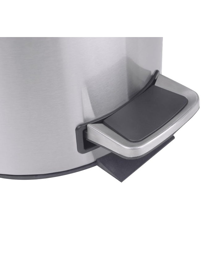 AKC 20L Stainless Steel Kitchen Pedal Bin - Large Trash Can with Dome Lid, Matte Finish, Soft-Close & Anti-Fingerprint - Image 4