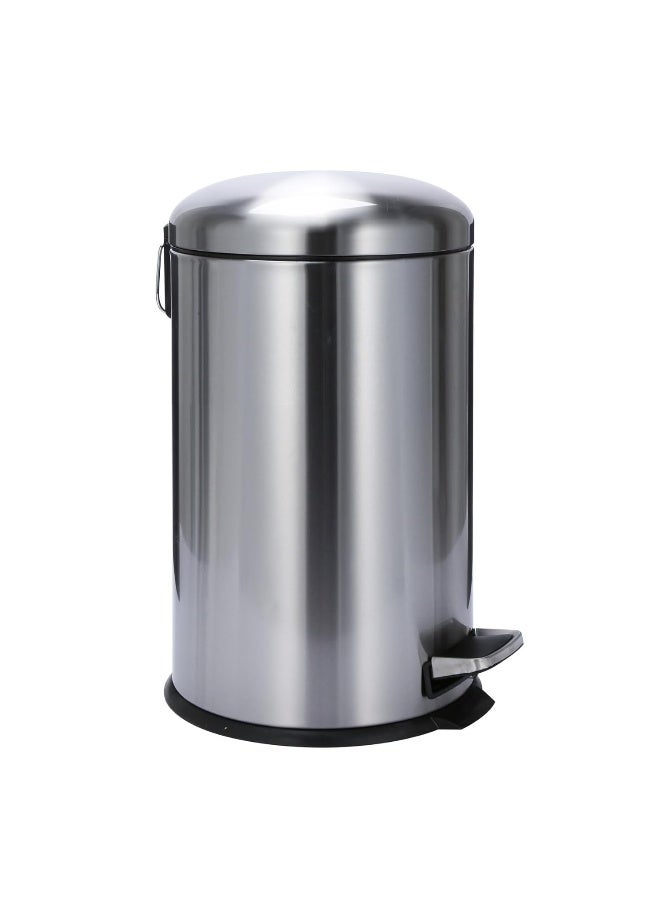 AKC 20L Stainless Steel Kitchen Pedal Bin - Large Trash Can with Dome Lid, Matte Finish, Soft-Close & Anti-Fingerprint - Image 1