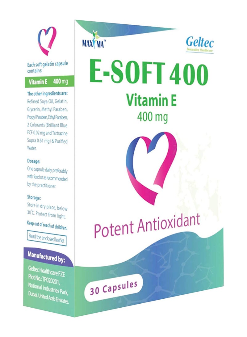 Maxima E-Soft 400Mg Caps 30S