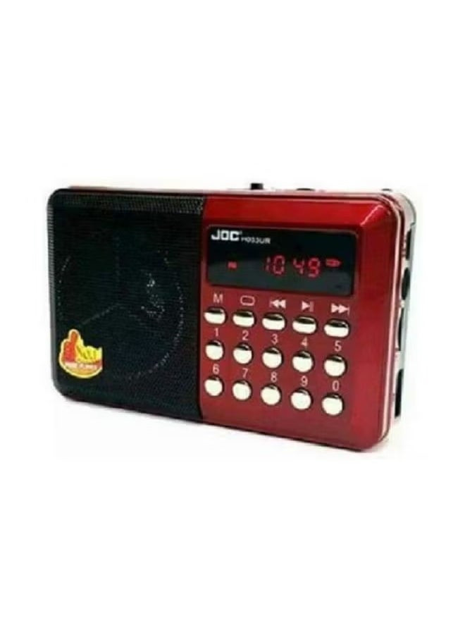 Joc - Powerful Stereo Sound FM Radio YG - 011U Red/Black - Image 1