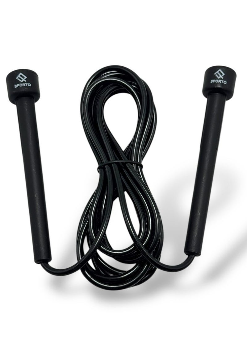 SportQ SportQ Lightweight Jump Rope for Fitness and Exercise - Adjustable Jump Ropes with Plastic Handles - Tangle Free for CrossFit, Gym, Cardio and Endurance Workout  - Image 1