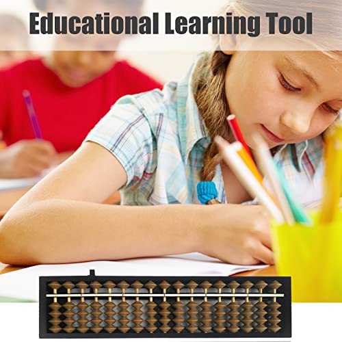 Vaupan Digit Standard Abacus Soroban Professional 17 Column (10.2 inch) Math Abacus, Math Calculating Tool with Reset Button for Adults (Cofei) - Image 4