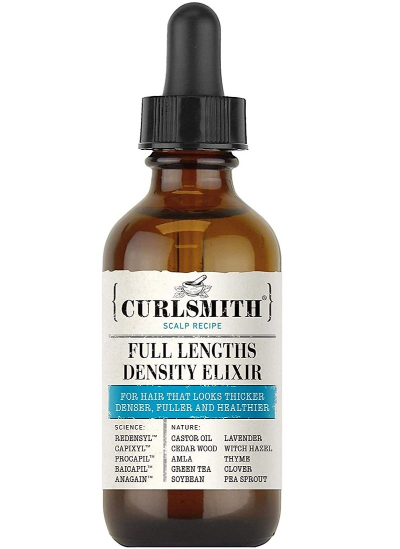 CURLSMITH Curlsmith - Full Lengths Density Elixir - Vegan Scalp Care Night Serum for Hair Growth (2oz)  - Image 1