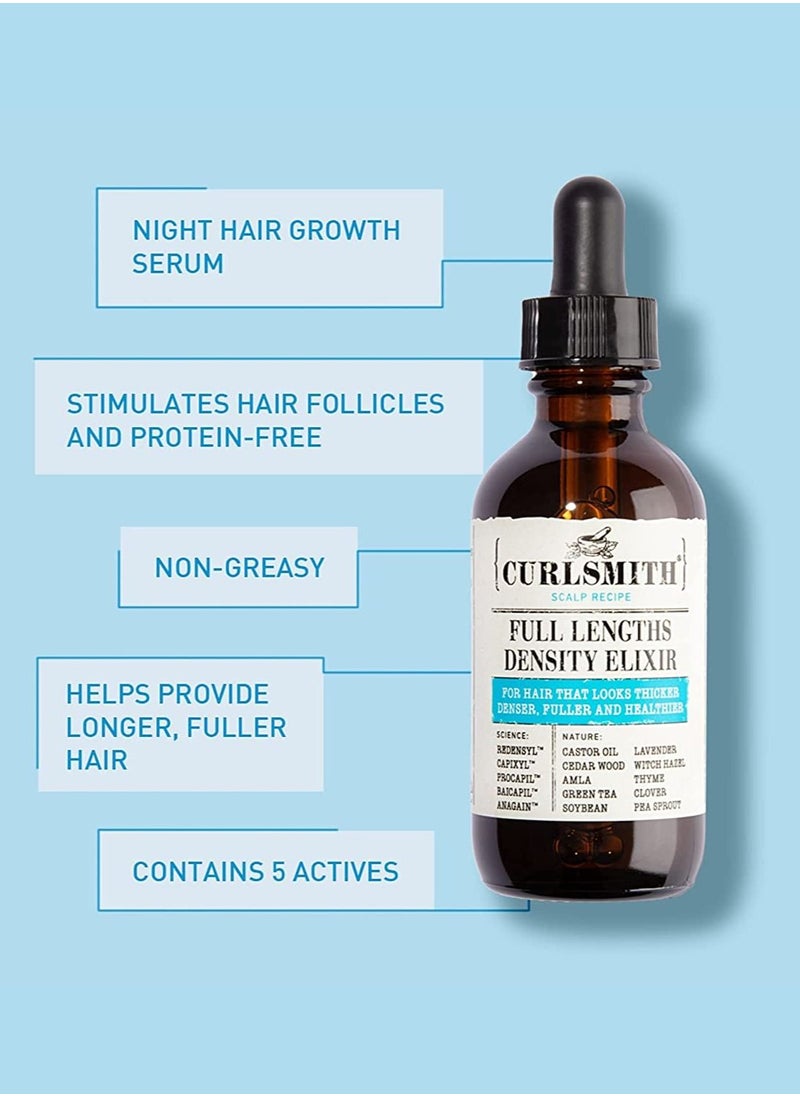 CURLSMITH Curlsmith - Full Lengths Density Elixir - Vegan Scalp Care Night Serum for Hair Growth (2oz)  - Image 4