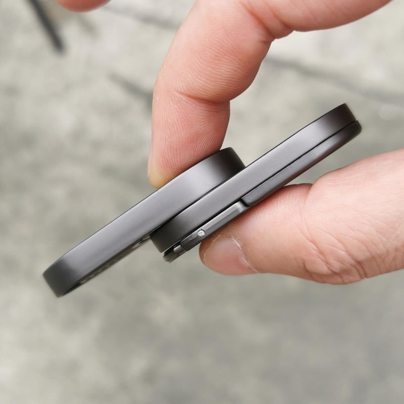 T-Conceal EDC Fidget Sliders Fidget Toys Stress Relief for Adults Magnetic Metal Target Push Slider Finger Push Spin Coins Decompression Toys EDC Haptic Slider - Image 5