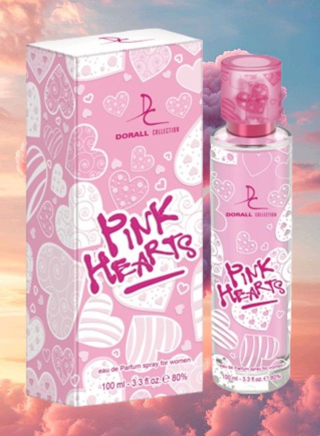 DORALL COLLECTION 8 Pieces Pink Hearts Perfume 100ML - Image 2