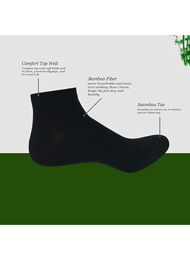 Be-Queen - 6 Pairs Women's Short Ankle Athletic Socks Cotton Spandex Sport Sock for Ladies free size EU 36 to 42 (BLACK 6 Pairs,6) - Image 1