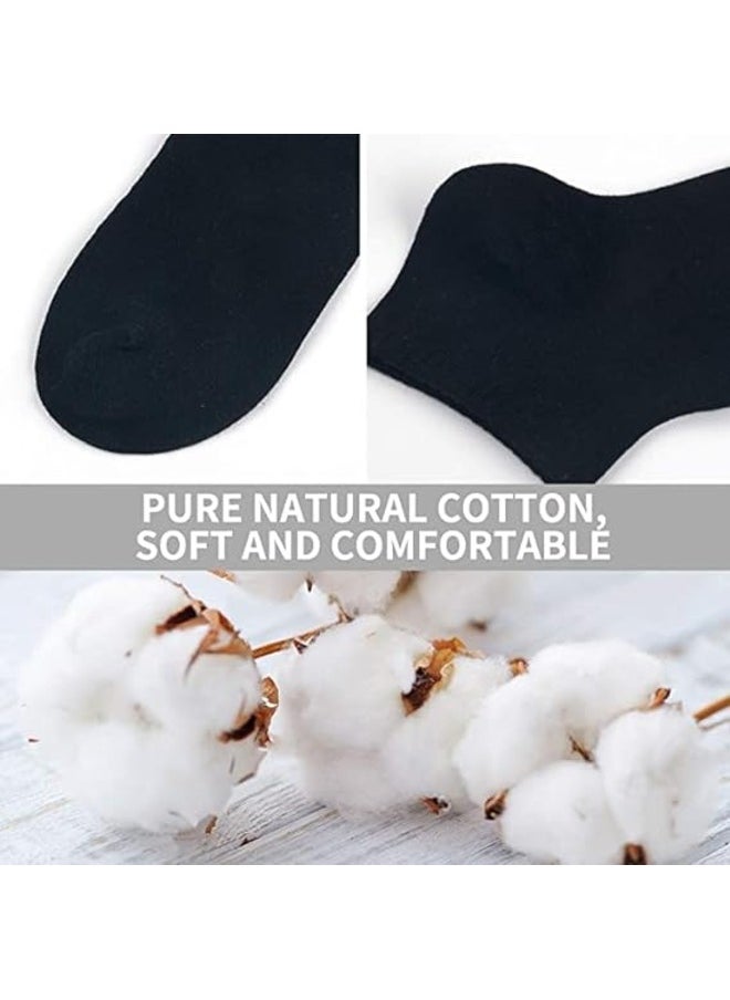 Be-Queen - 6 Pairs Women's Short Ankle Athletic Socks Cotton Spandex Sport Sock for Ladies free size EU 36 to 42 (BLACK 6 Pairs,6) - Image 1