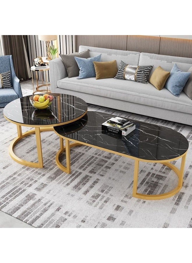 Beautiful Modern Faux Marble Center Table - Image 2