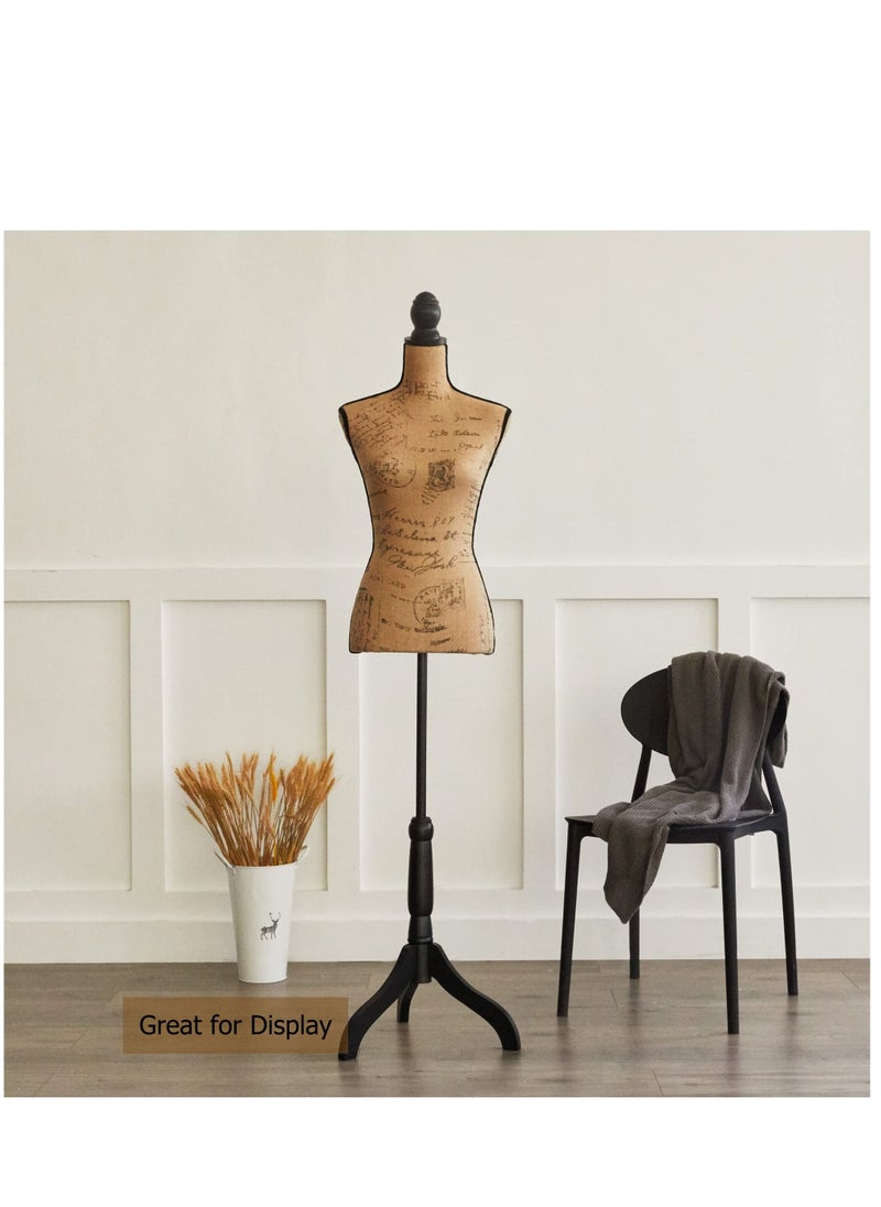 Female Dress Form Mannequin Torso Adjustable Height Mannequin Body with Tripod Stand for Clothing Dress Jewelry Display, Brown - pzsku/ZC311178BB4A2BC7058D2Z/45/_/1693058580/733db605-545d-4715-bee6-c1a11835077b